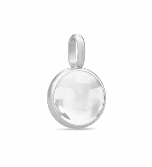 JULIE SANDLAU PRIME VEDHÆNG CLEAR SØLV - PD19RHCLCR