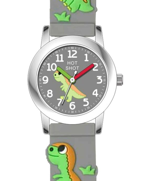 HOT SHOT BØRNEUR DINOSAUR GRÅ - C4084ACX-C
