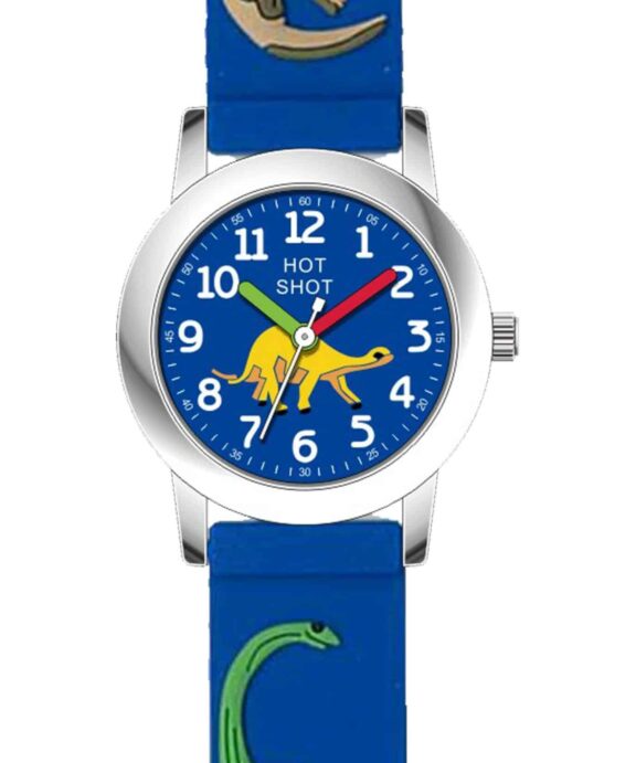 HOT SHOT BØRNEUR DINOSAUR BLÅ - C4084ACX-E