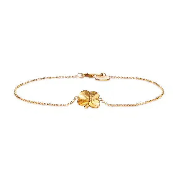 FLORA DANICA FIRKLØVER 18 KARAT GULD ARMBÅND - FLC-BR-18K-G