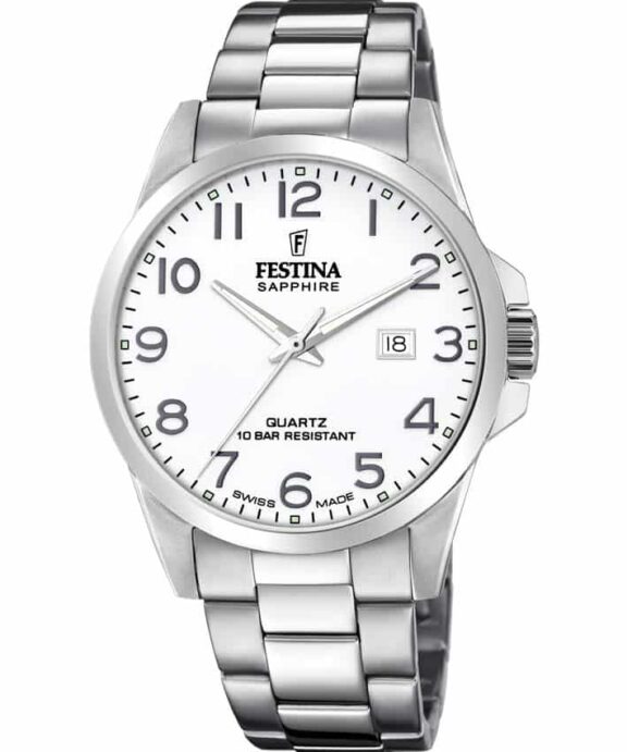FESTINA SWISS MADE UR HERRE MED TAL - F20024/1