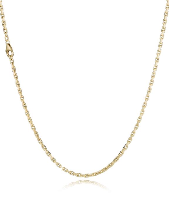 BNH ANKER FACET HALSKÆDE 8 KARAT GULD 1,0 TRÅD 45 CM - A810045C