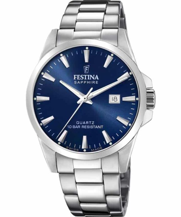 FESTINA SWISS MADE UR HERRE MED SAFIR GLAS - F20024/3