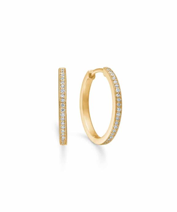 MADS Z POETRY 14 KARAT ØRERINGE MED BRILLIANTER - 1511037