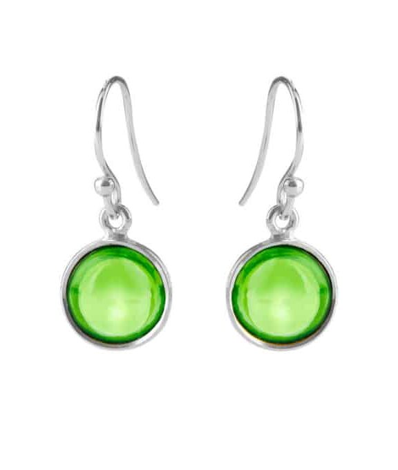 SUSANNE FRIIS BJØRNER ØRERINGE SØLV MED PERIDOTE - 5521-1-200