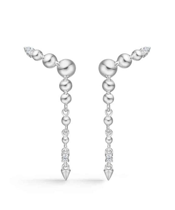 MADS Z UNICORN ØRERINGE SØLV MED HVID TOPAS- 2116073