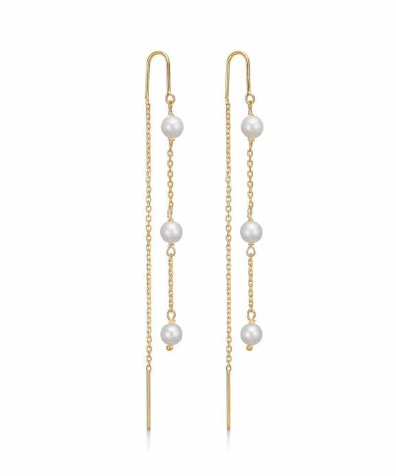 MADS Z OLIVIA ØRERINGE 8 KARAT GULD MED PERLE - 3313154