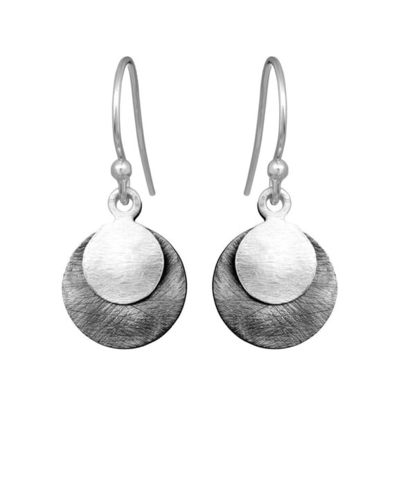 SUSANNE FRIIS BJØRNER ØREHÆNGER I SØLV MED MØNTER - 5182-1