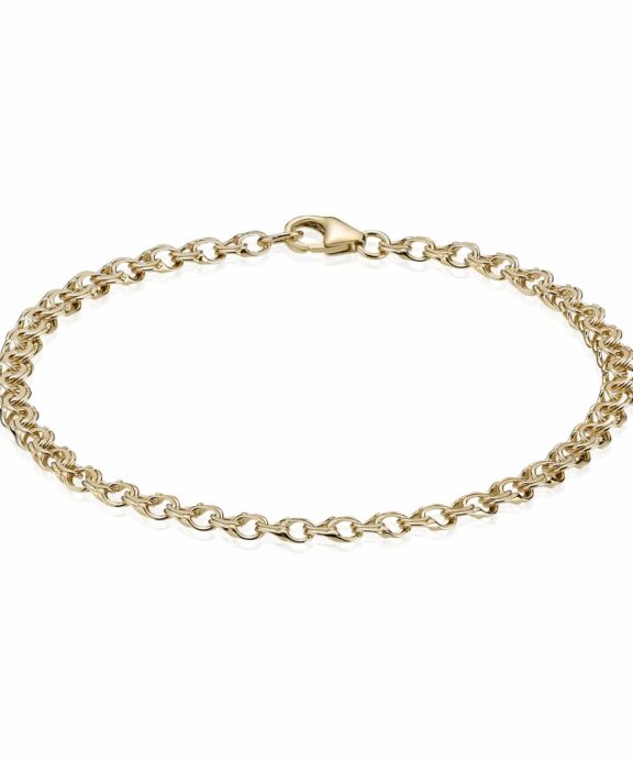 BNH BISMARK ARMBÅND 14 KARAT GULD 3,5 MM BRED 18,5 CM - B1435018C