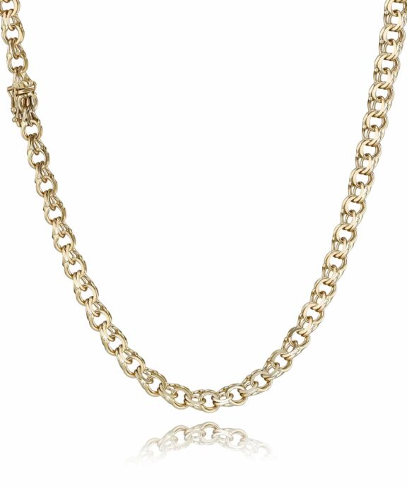 BNH BISMARK HALSKÆDE 8 KARAT GULD 6,1 MM BRED 45 CM LANG - B861045LK