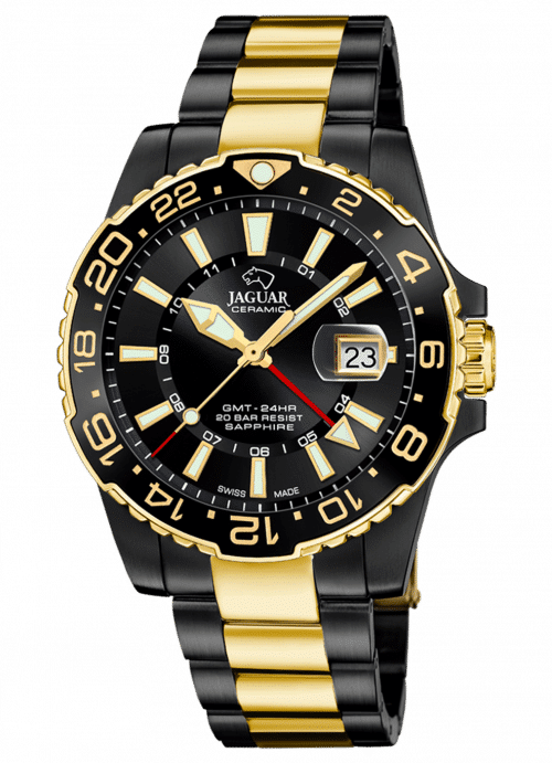 JAGUAR LIMITED EDITION SORT OG GULD - J1031/1