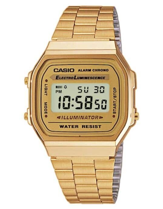 CASIO VINTAGE GULD ILLUMINATOR - A168WG-9EF