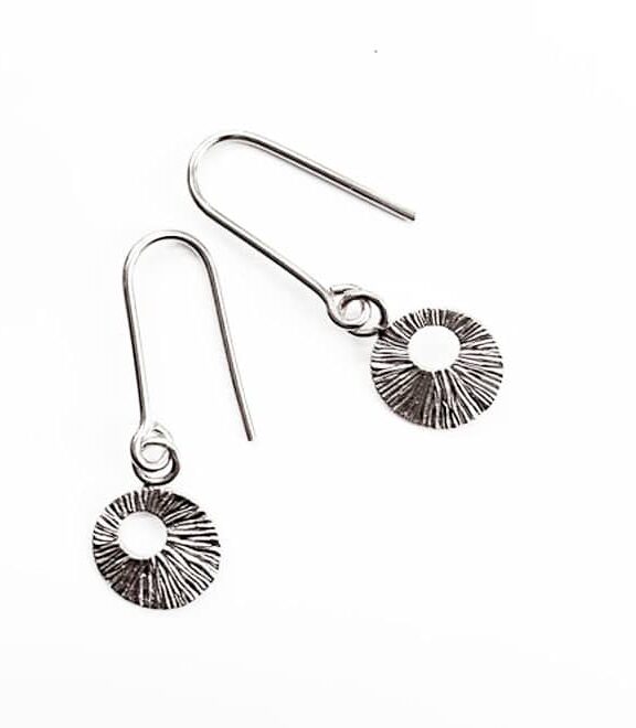 HEIRING DRØMMEFANGER ØREBØJLE I RHODINERET SØLV - 51-4-73OH-RH