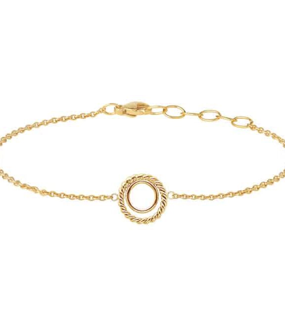 HEIRING ARMBÅND BRAIDED FORGYLDT SØLV - 52-5-08FG