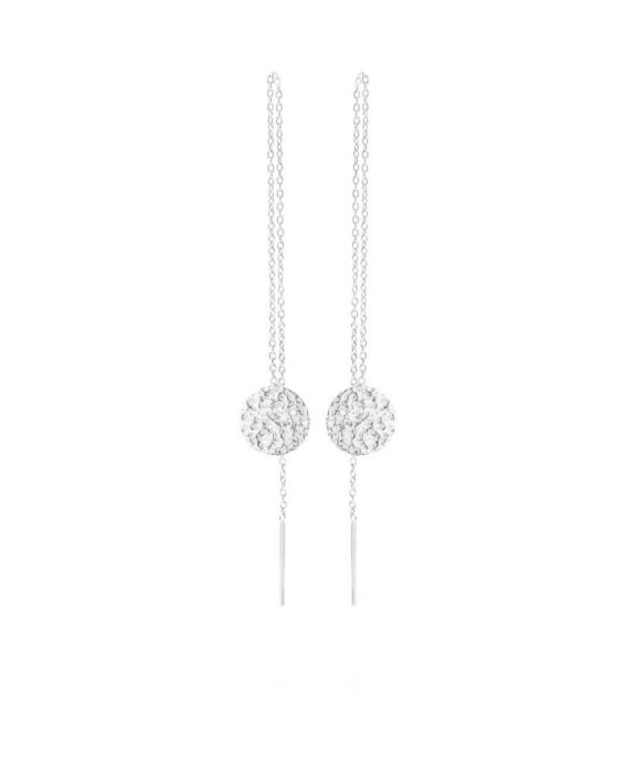 SUSANNE FRIIS BJØNER ØRERING SØLV MAT MØNT - 5608-1