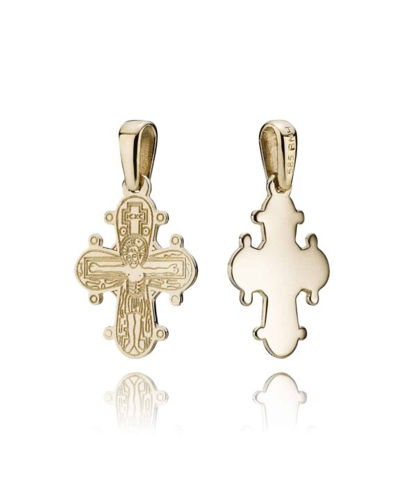 BNH DAGMAKORS FORGYLDT SØLV 15 MM MED BLANK BAGSIDE - SDKF15B