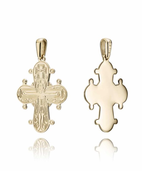 BNH DAGMARKORS 14 KARAT GULD MED BLANK BAGSIDE - DK1420B