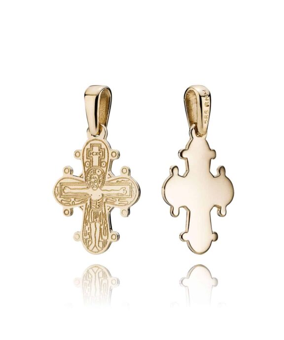 BNH DAGMARKORS 8 KARAT GULD MED BLANK BAGSIDE 15X13 MM - DK815B