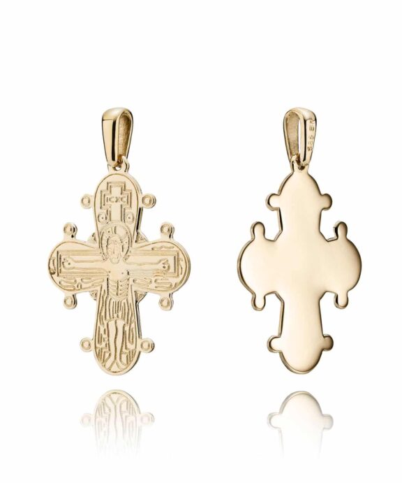 BNH DAGMARKORS 8 KARAT GULD MED BLANK BAGSIDE 25X21 MM - DK825B