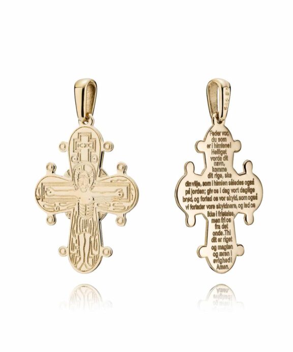 BNH DAGMARKORS 8 KARAT GULD MED FADERVOR 25X21 MM - DK825FV