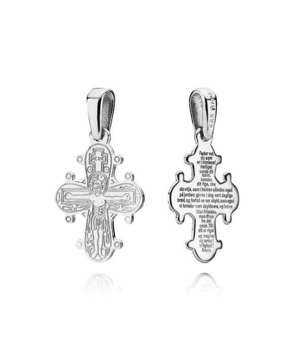 BNH DAGMARKORS SØLV 15 MM MED FADERVOR - SDK15FV