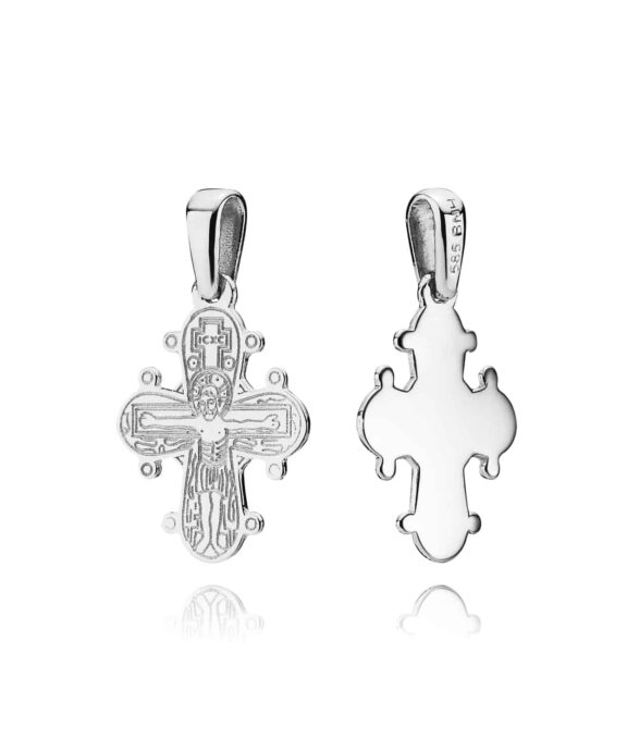 BNH SØLV DAGMARKORS MED BLANK BAGSIDE 20x17 MM - SDK20B