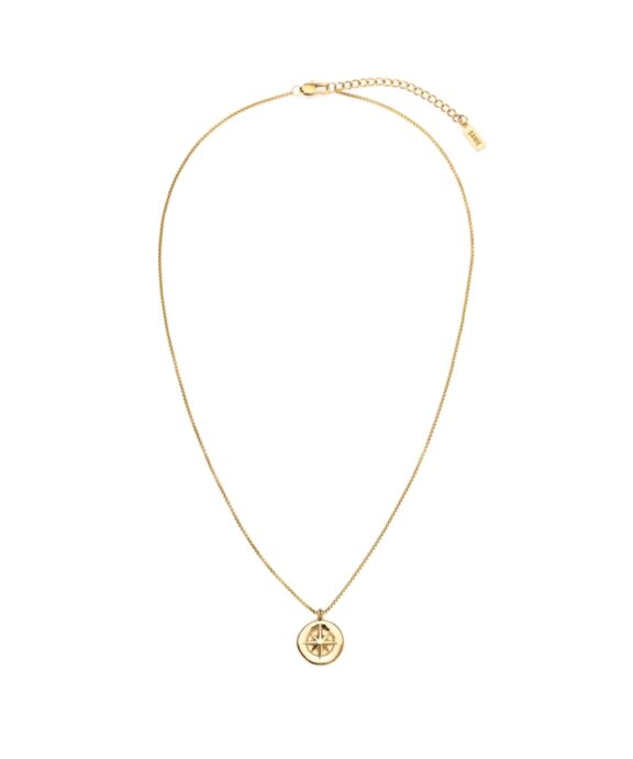 SAMIE COMPASS HALSKÆDE STÅL FORGYLDT - X2020GS