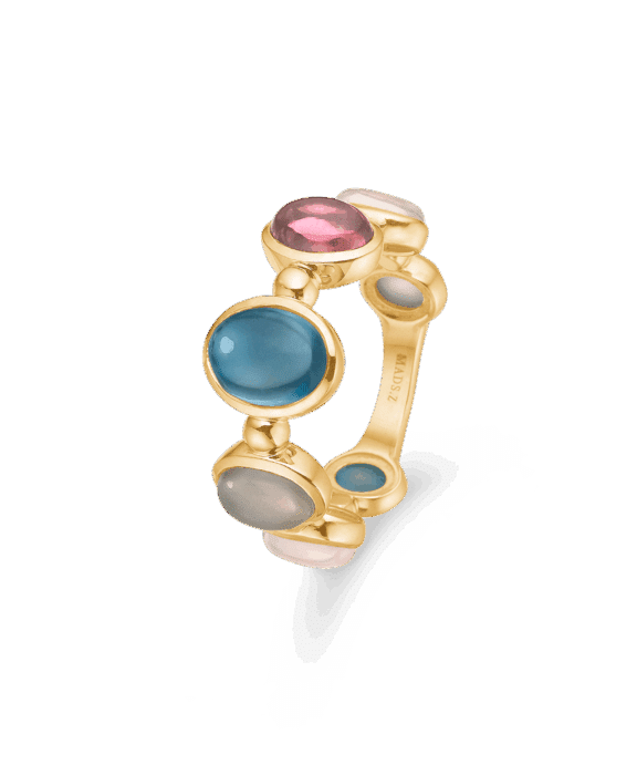 MADS Z FLORENTINA 14KT RING MED ÆGTE STENE- 1546130