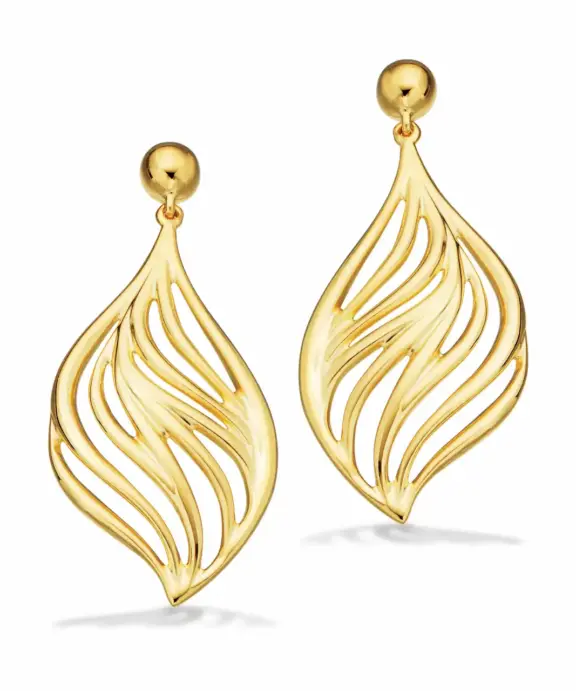 SCROUPLES ØRERINGE SØLV FORGYLDT - 161332