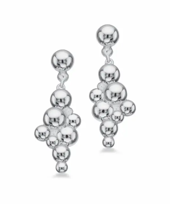 SCROUPLES ØRERINGE SØLV MED KUGLER - 161952