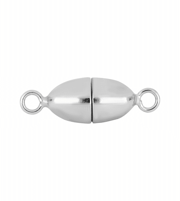 SIERSNØL PERLE LÅS OVAL SØLV MED MAGNET - 60170050900