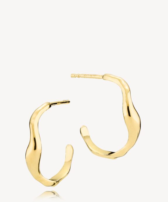 IZABEL CAMILLE NORI ØRERINGE I FORGYLDT SØLV - A1838GS