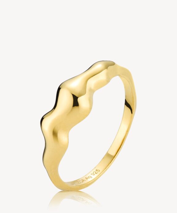 IZABEL CAMILLE NORI RING I FORGYLDT SØLV - A4195GS