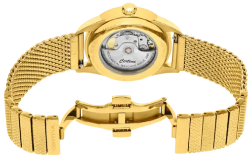 CERTINA POWERMATIC 80 UR HERRE GULDFARVET MED MESHLÆNKE - C0298073336100 - Image 3