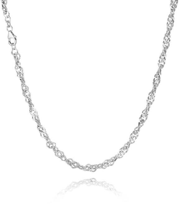 BNH SINGAPORE SØLV HALSKÆDE BREDDE 1,5 MM 45 CM LANG - SSG15045F