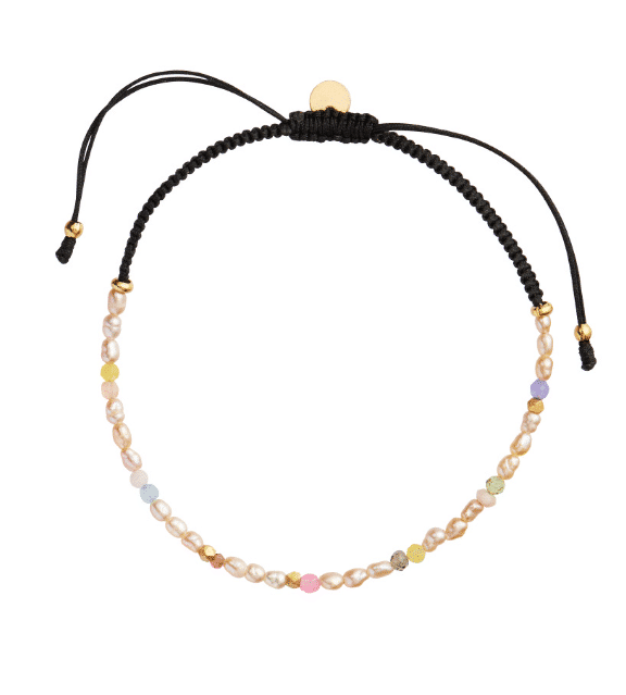 STINE A CONFETTI PEARL ARMBÅND SØLV FORGYLDT - 3181-02-OS