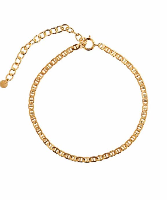 STINE A PETIT LINK ARMBÅND SØLV FORGYLDT - 3170-02-OS