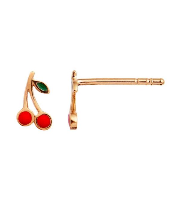 STINE A PETIT CHERRY ØRERING SØLV FORGYLDT - 1162-02-S