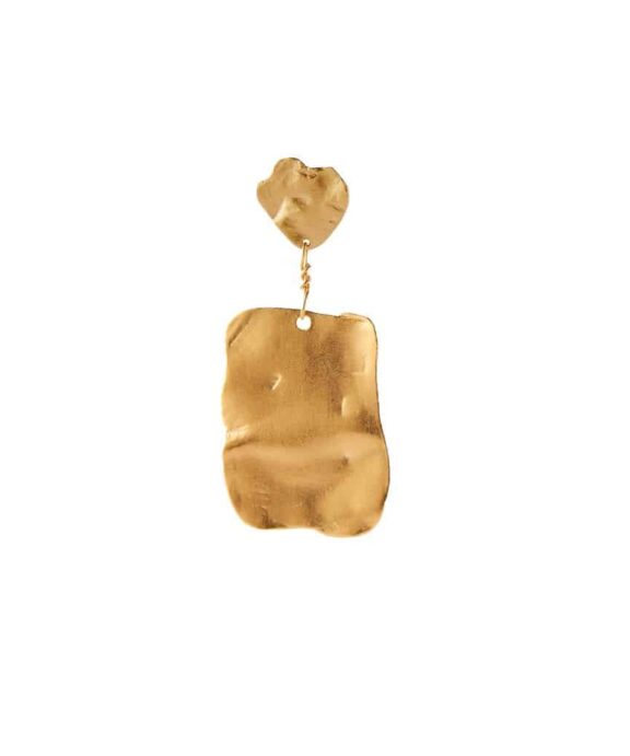 STINE A GOLDEN REFLECTION ØRERING SØLV FORGYLDT - 1324-02-S