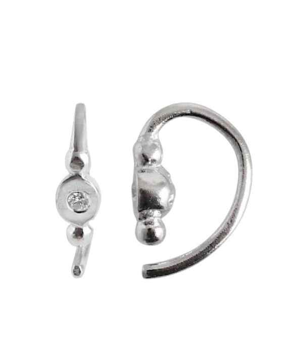 STINE A ØRERING SØLV PETIT BON-BON WHITE ZIRCON - 1005-00-S-White