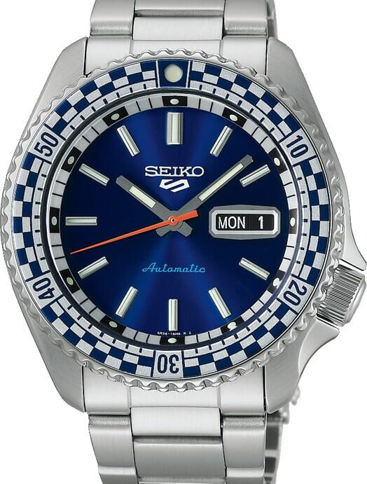 SEIKO 5 SPORT AUTOMATIC MED BLÅ SKIVE - SRPK65K1