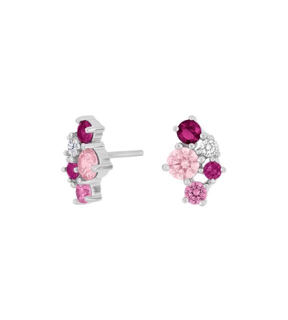 JOANLI NOR ØRERING SØLV NEDINENOR LYSERØD - 30454040918