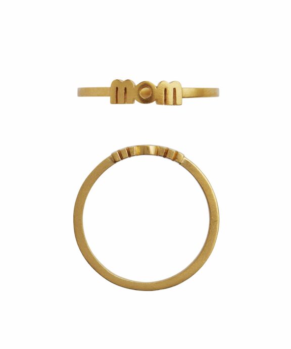 STINE A WOW MOM RING FORGYLDT SØLV - 4047-02