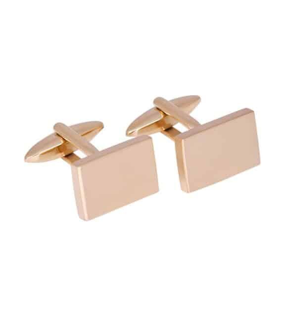 SON OF NOA MANCHETKNAPPER STÅL IP FORGYLDT BØRSTE - 40932222700