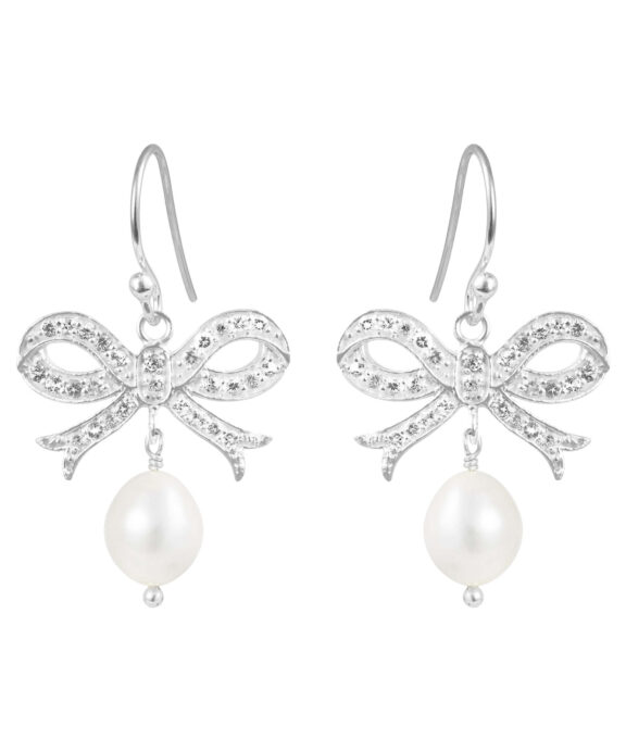 SUSANNE FRIIS BJØRNER SLØJFE ØRERINGE SØLV - 5067-1-900