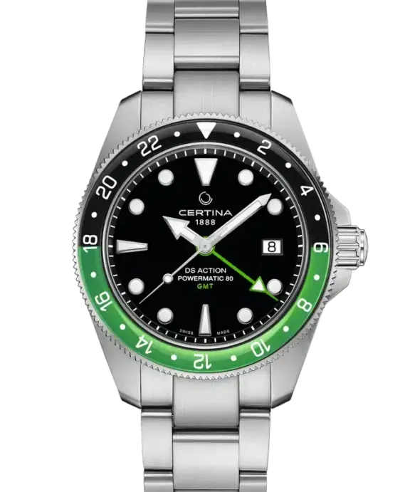 CERTINA DS ACTION GRØN OG SORT KRANS - C0329291105100