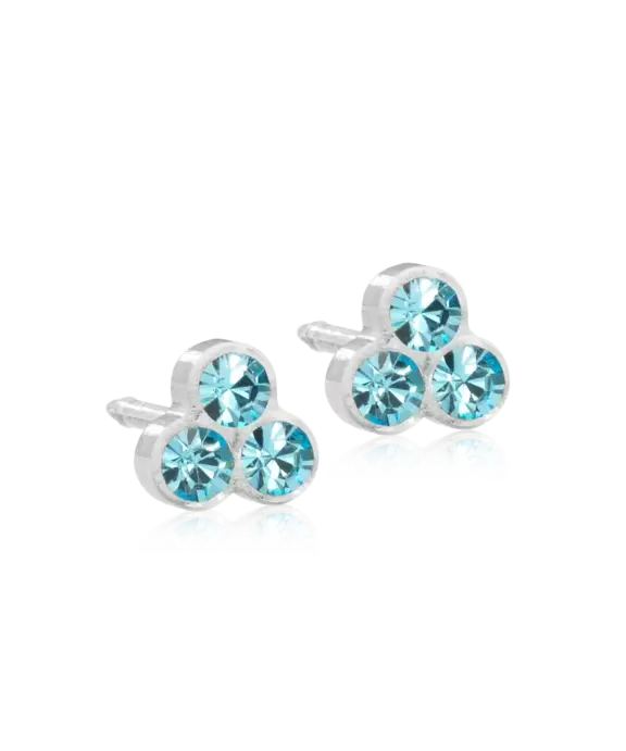BLOMDAHL AQUA CLOVER ØRERINGE PLAST 6 MM - 15-0125-05