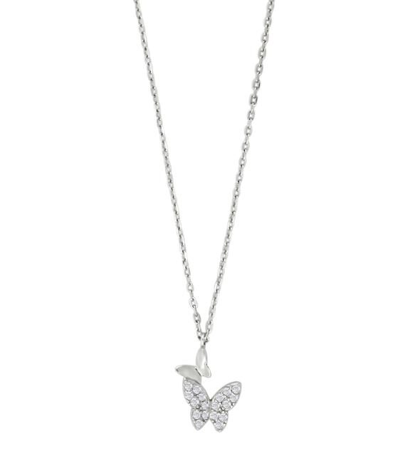 JOANLI NOR HALSKÆDE SØLV NELLIENOR SOMMERFUGL - 20452240900