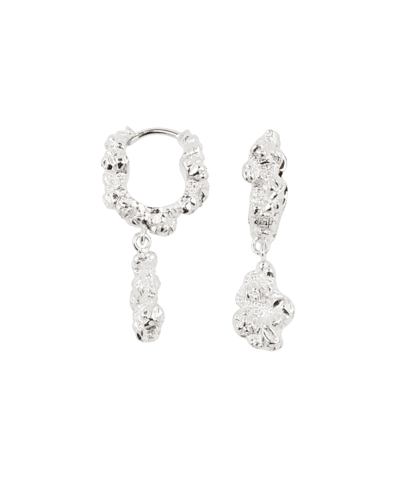 CAMILLE BRINCH CHARM CRUSH ØRERINGE SØLV - CCRE