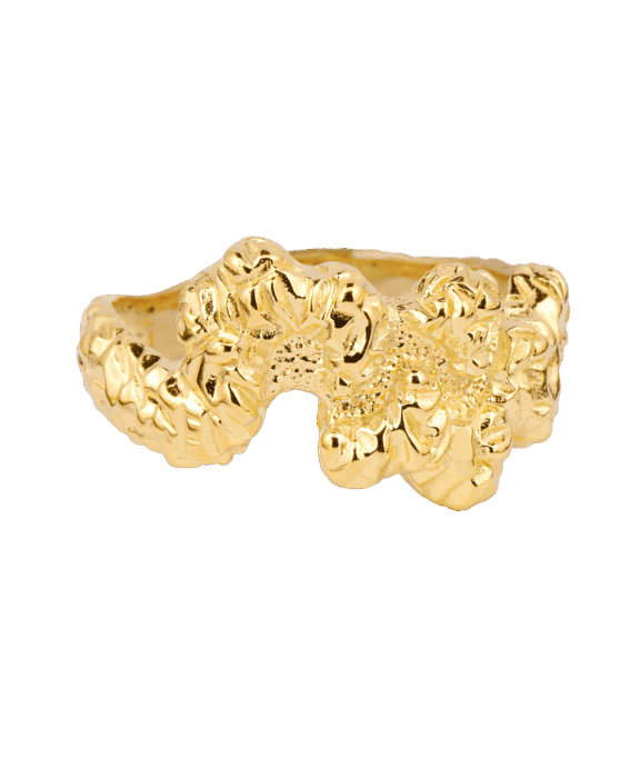 CAMILLE BRINCH LEVITATE CRUSH RING FORGYLDT SØLV - LCRR-FG